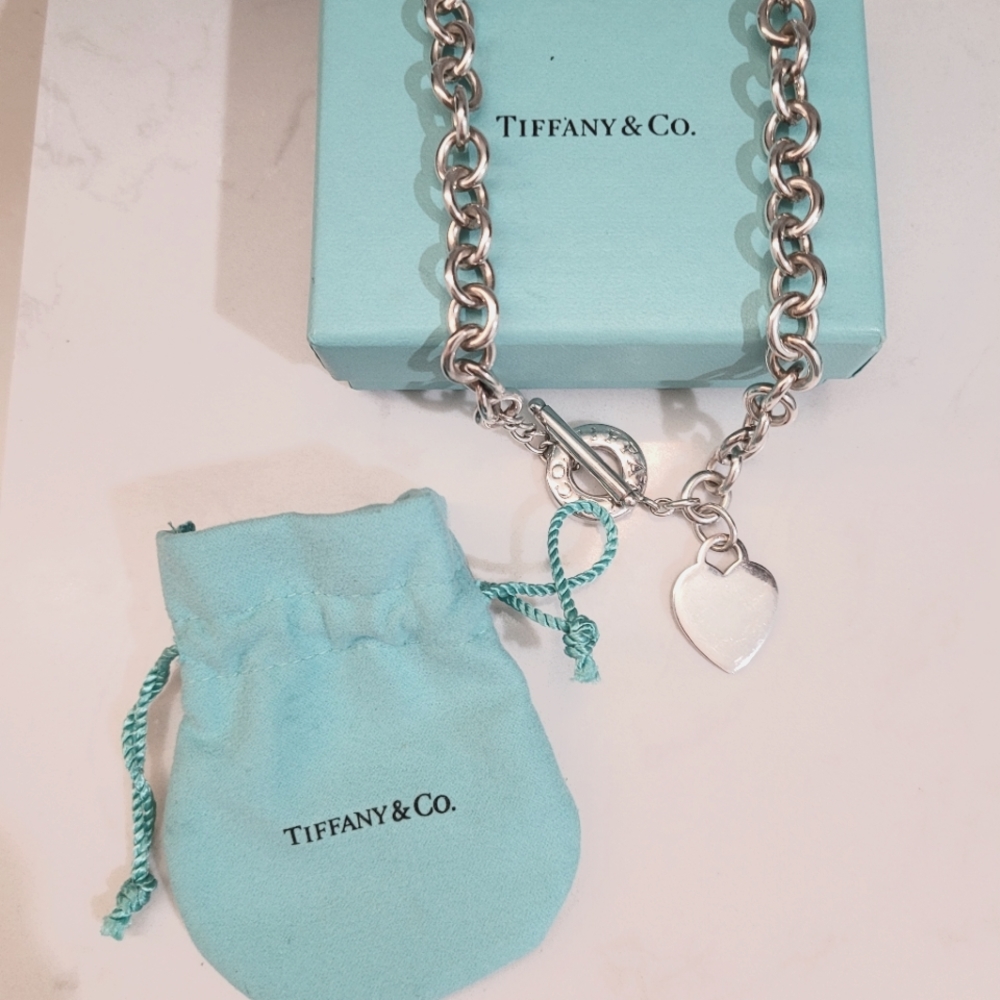 Tiffany and Co. Heart Tag Toggle Necklace